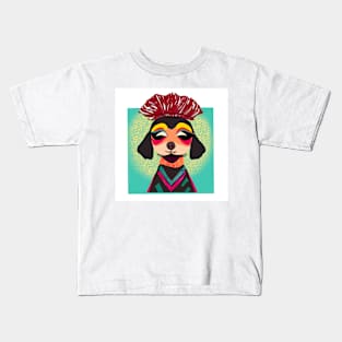 Drag queen dog Kids T-Shirt